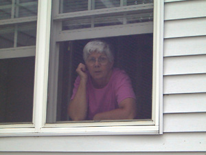 Joan in window