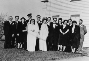 Wedding of George and Lucille (Coutu) Copeland